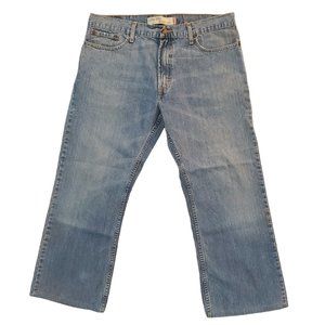 Levi's 527 36x30 (Mea 35x26.5 11" Rise) Low Rise Boot Cut Med *Hemmed* Jeans A11